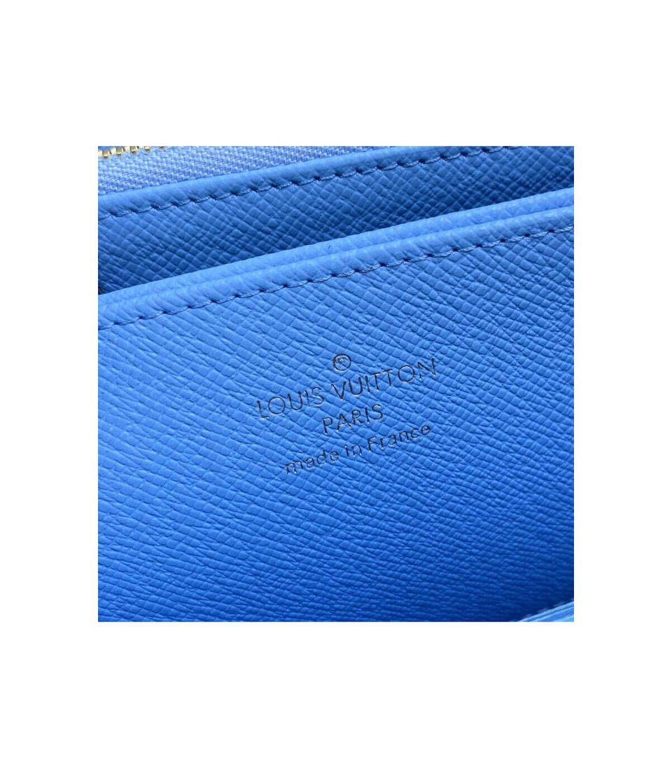 Louis Vuitton Zippy Wallet Blue 19.5cm view 10