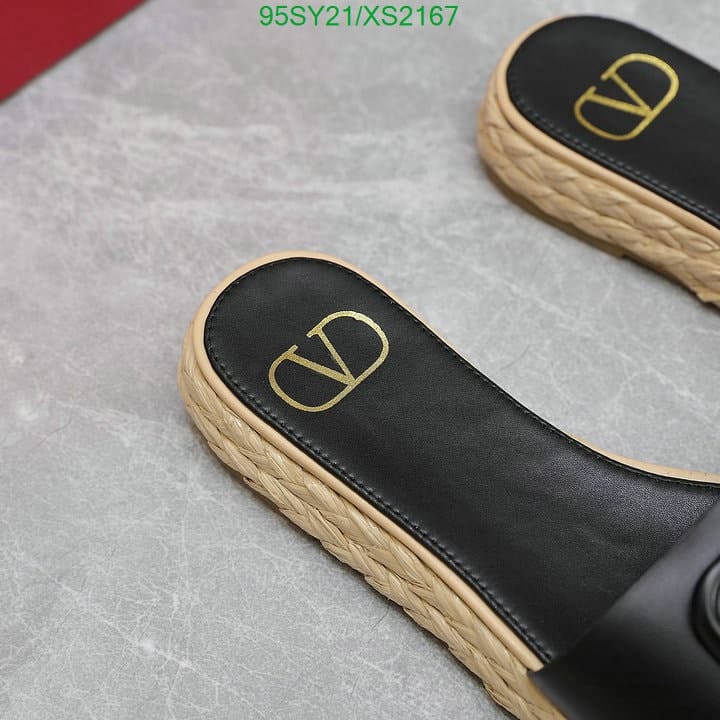 Valentino Garavani Vlogo Signature Slide Sandals Black view 5