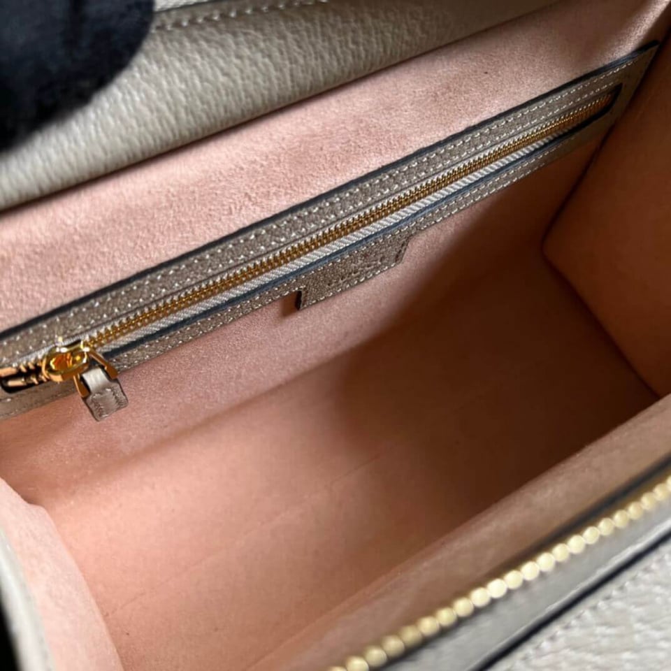 Gucci Ophidia Small Tote With Web White view 10