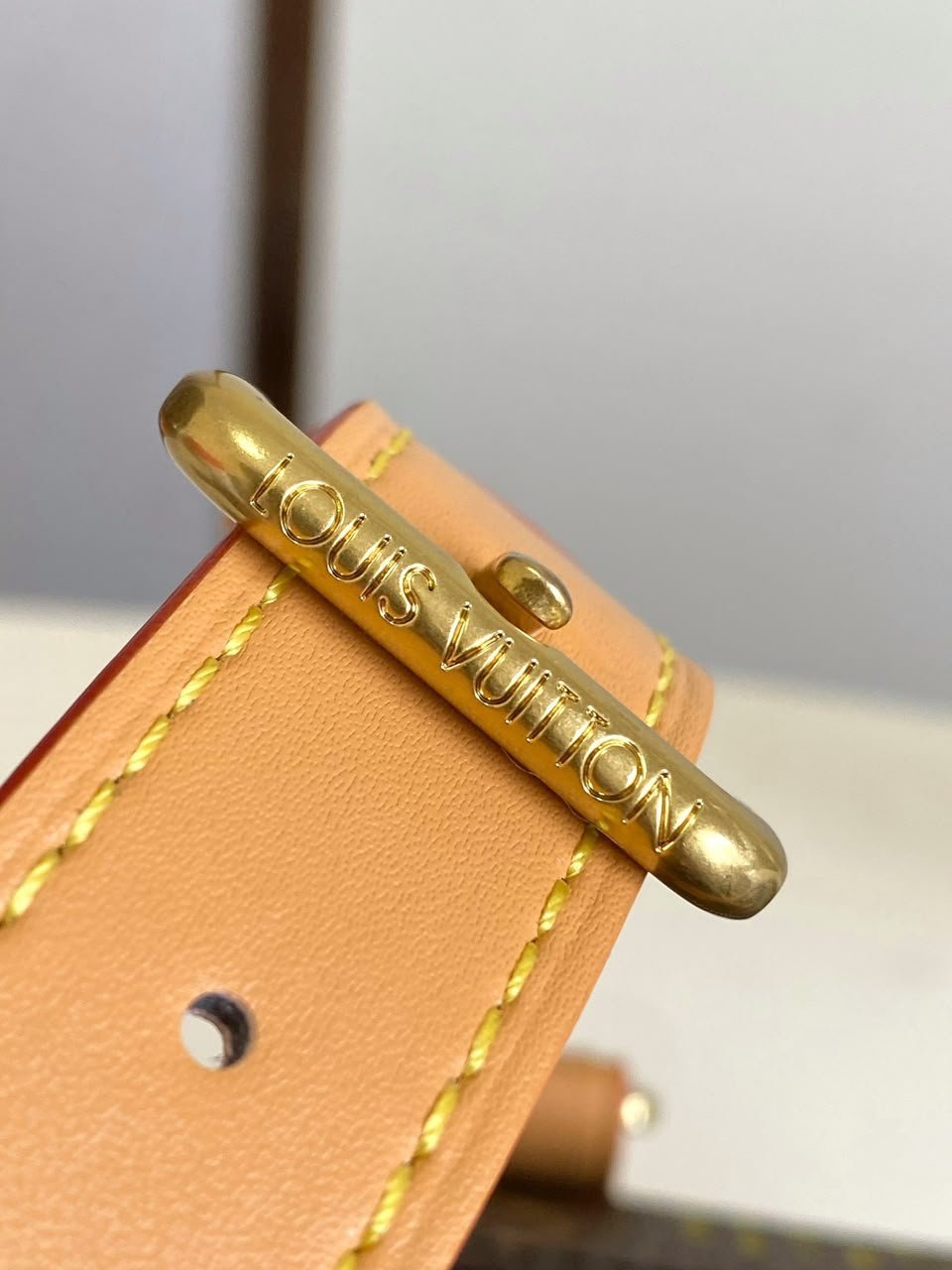 Louis Vuitton Keepall Bandoulière Bag 25cm/9.8in Monogram Pattern/Yellow Color M29296 view 9