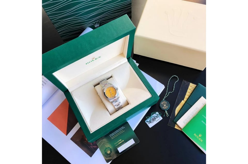 Rolex Oyster Perpetual 31/41mm SS/SS Yellow/Stk view 5