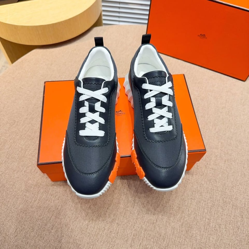 Hermes Bouncing Sneakers Noir Color Goatskin H261897ZH01390 view 9