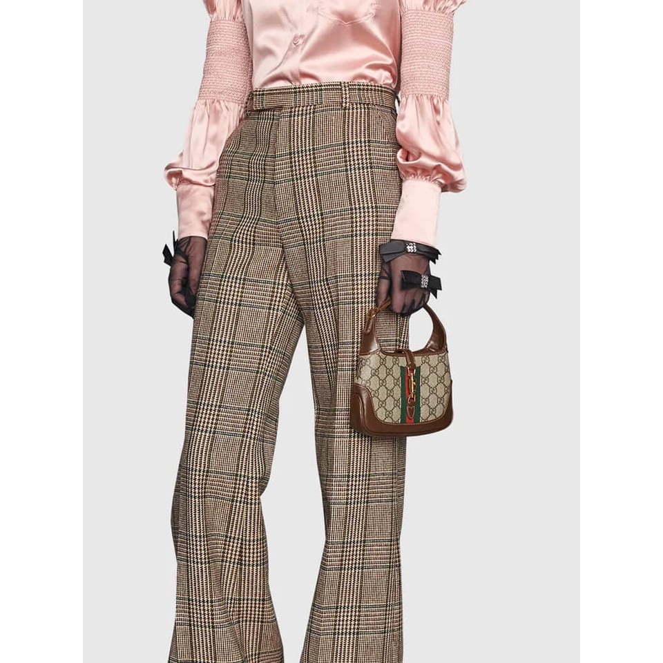 Gucci Jackie 1961 Mini Shoulder Bag in GG Canvas 19cm view 4