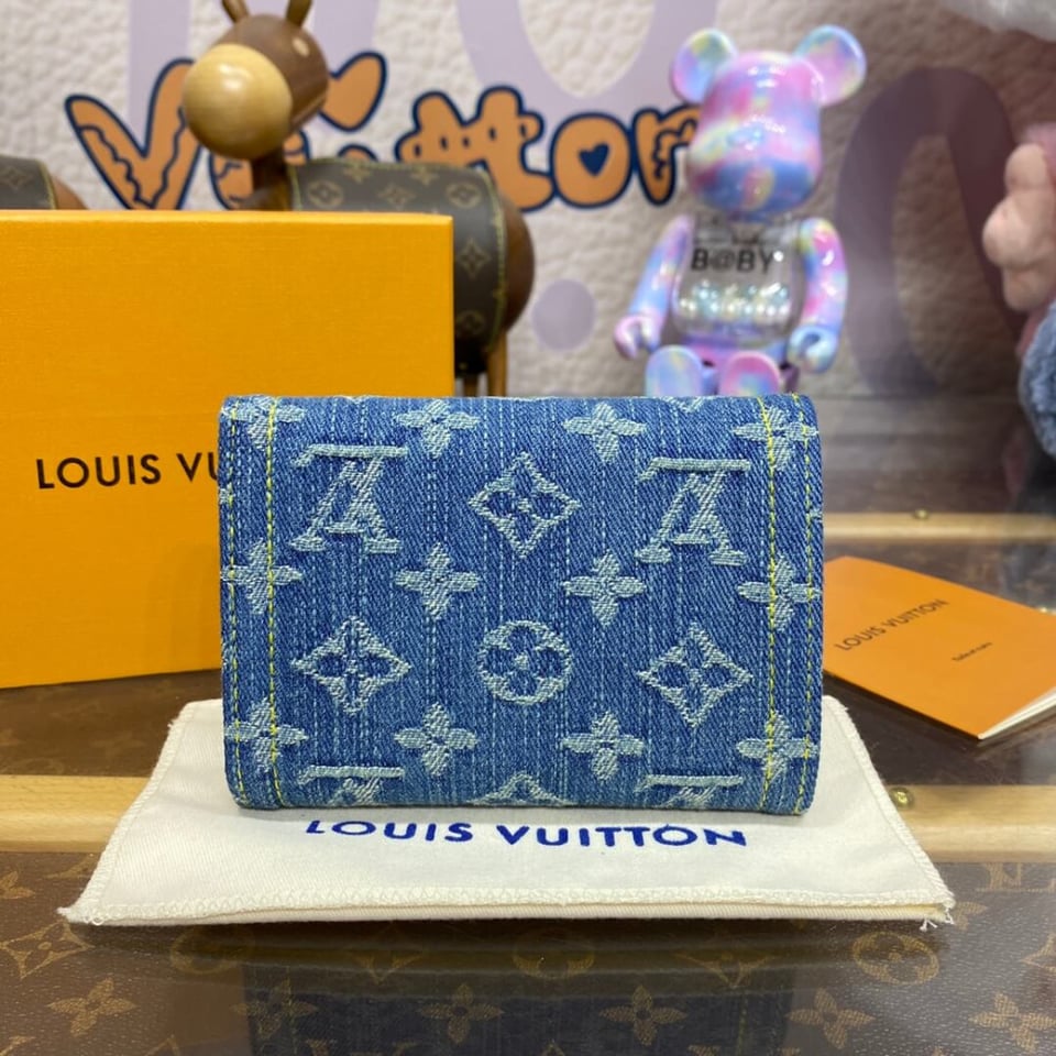 Louis Vuitton Monogram Denim Victorine Wallet view 4