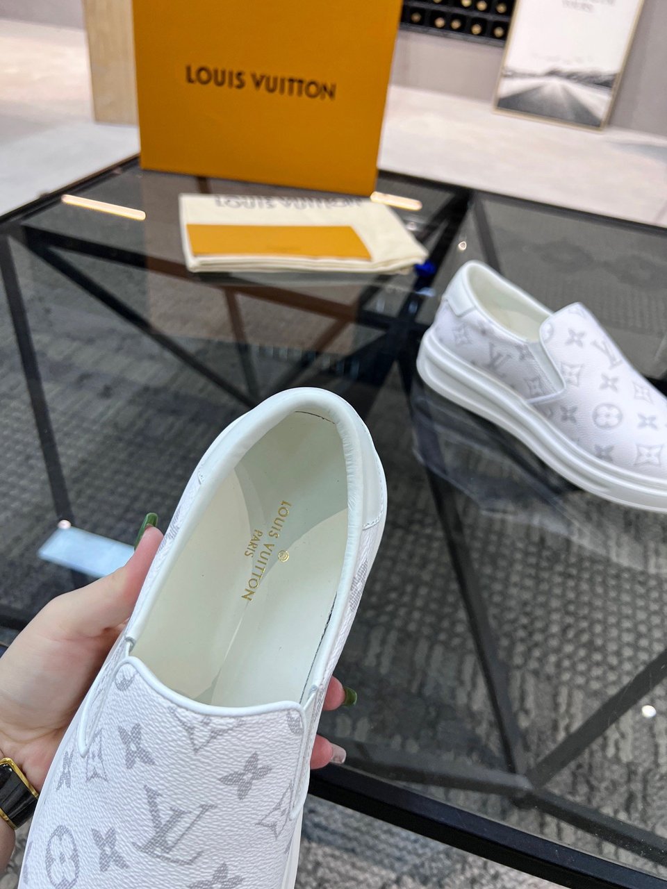 Louis Vuitton LV Beverly Hills Slip On White for Men view 6