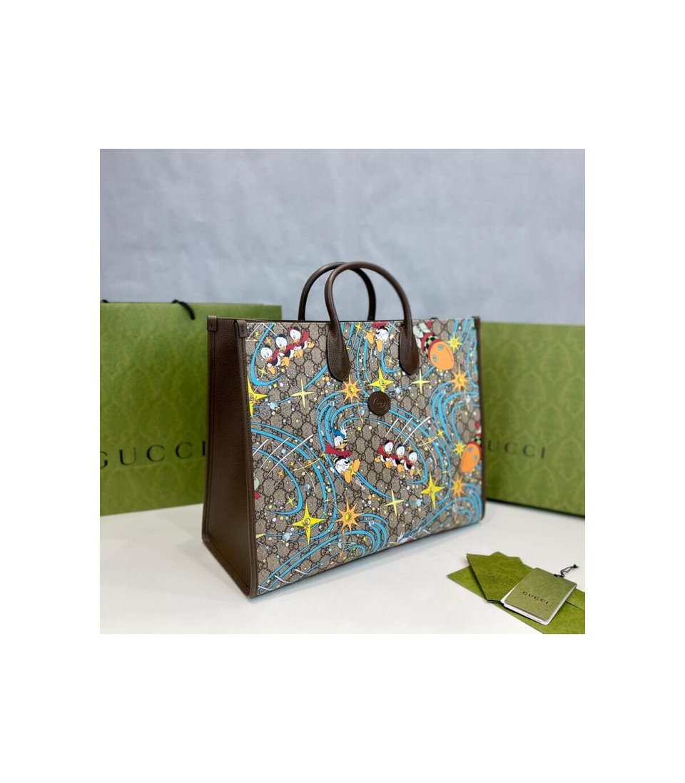 Disney x Gucci Donald Duck Tote Bag view 7