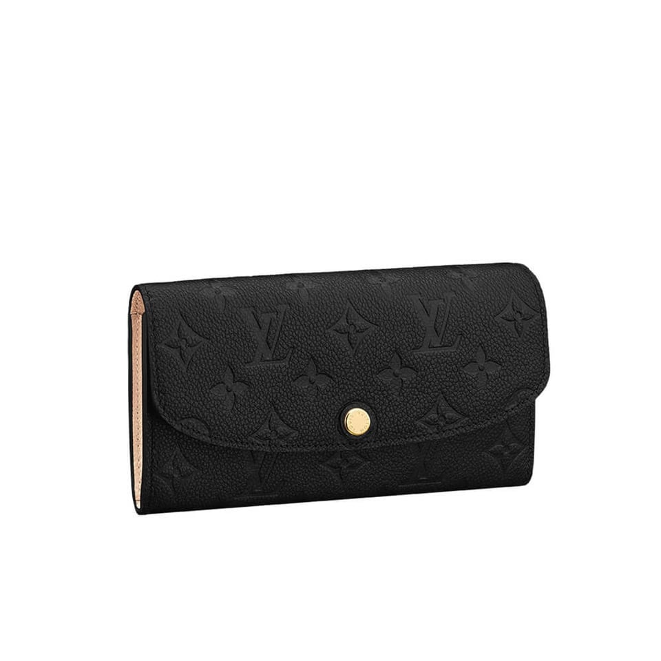 Louis Vuitton Monogram Empreinte Emilie Wallet Black view 2