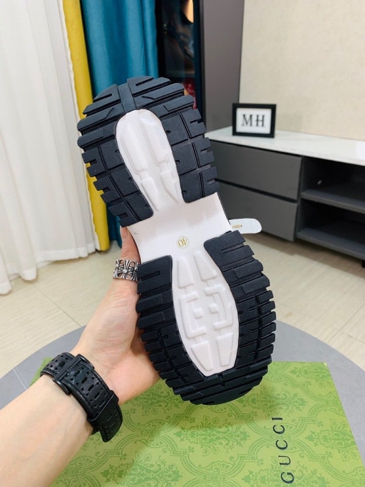 Gucci Gg Men?S Sneaker Rubber Leather White view 8