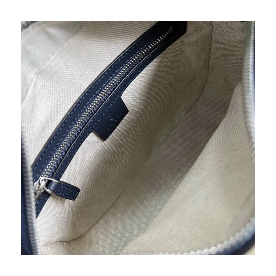 Gucci Horsebit 1955 Small Bag in Blue view 9