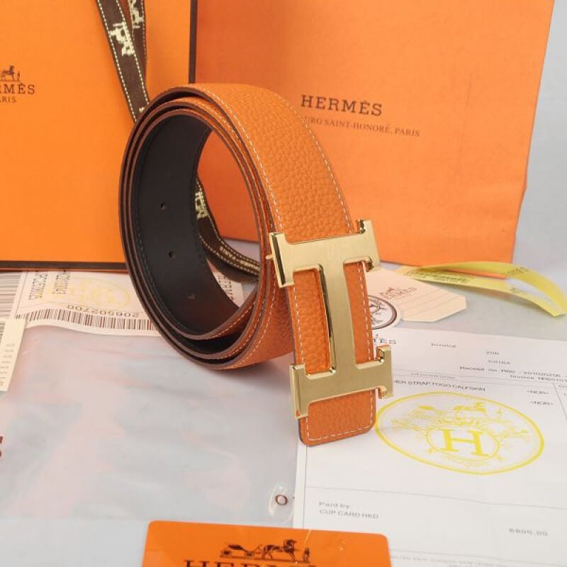 Hermes H Belt Buckle &amp; Reversible Leather Strap 38 mm HB05 view 6