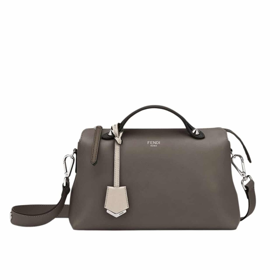 Fendi By The Way Medium Leather Boston Bag Brown 20Cm view 2