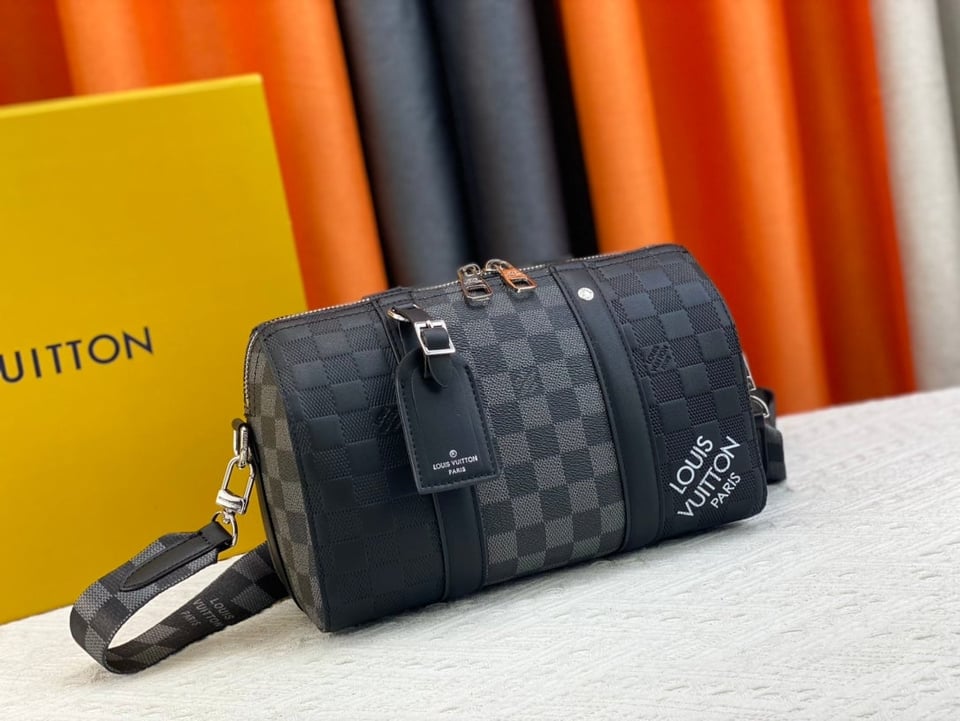 Louis Vuitton City Keepall Black Graphite 27Cm N40452 view 10