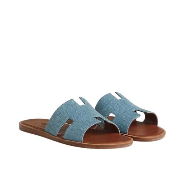 Hermes Izmir Sandal Bleu Clair view 2