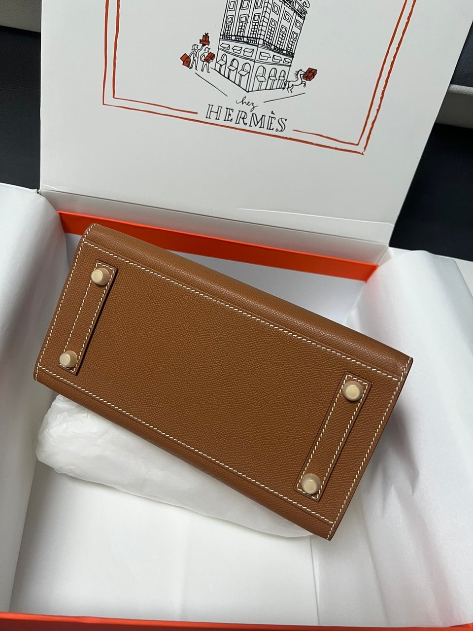 Hermes Birkin Sellier Gold Epsom Leather Gold Hardware view 3