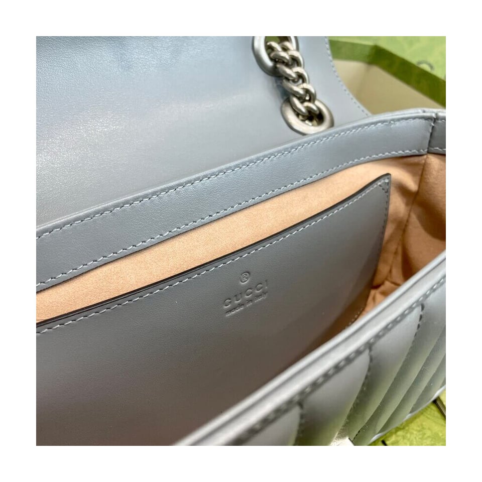 Gucci GG Marmont Mini Shoulder Bag Grey view 19