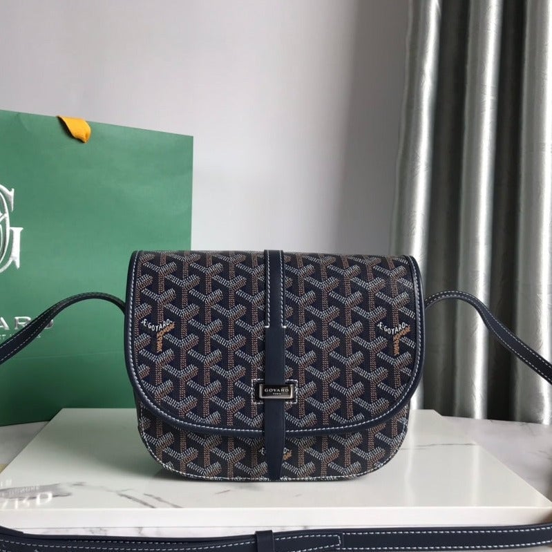 Goyard Belvedere Pm Bag 21Cm Navy Blue Canvas view 10