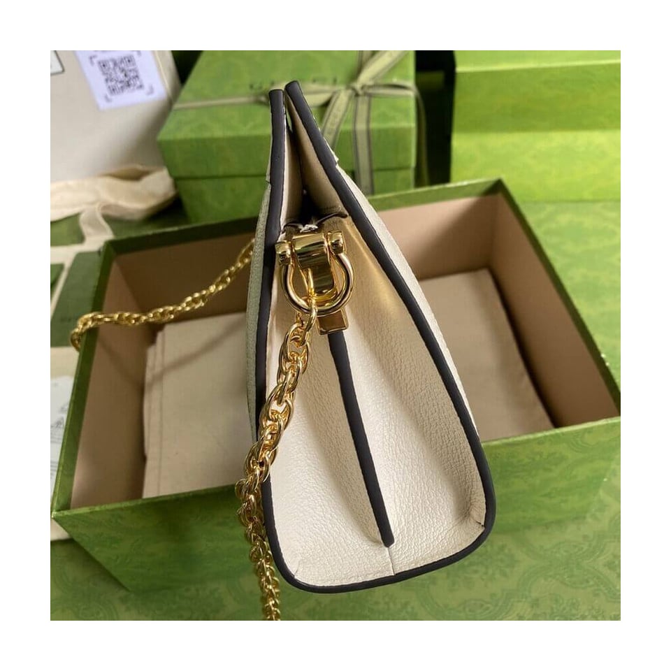 Gucci Ophidia GG Small Shoulder Bag White view 5