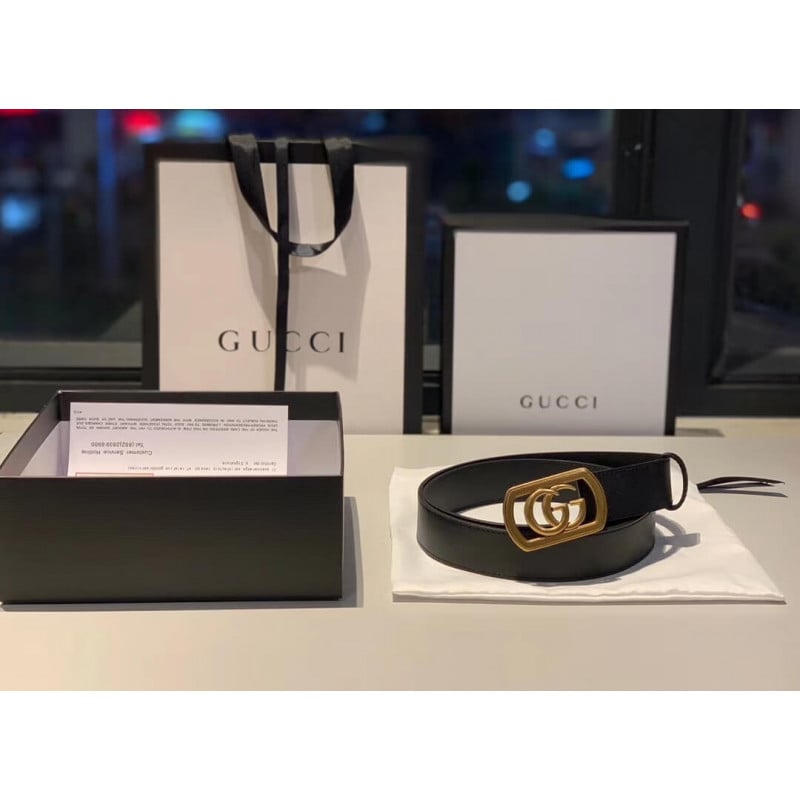 Gucci Belt With Framed Double G Buckle 575587 view 4