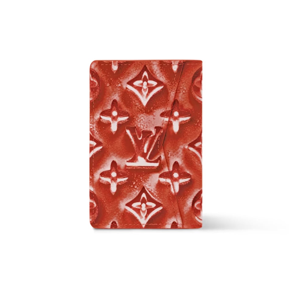 Louis Vuitton Pocket Organizer – Frozen Grenadine Red 7.6cm/3in M28624 view 4
