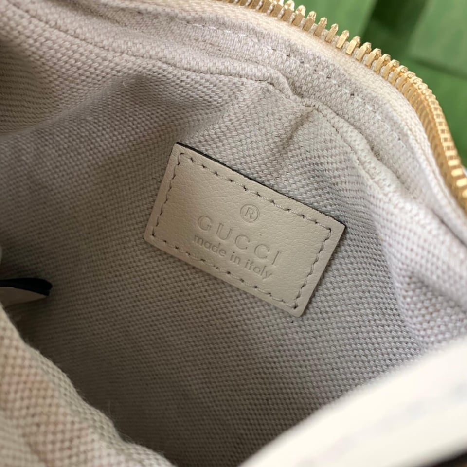 Gucci White Leather Attache Small Shoulder Bag view 12