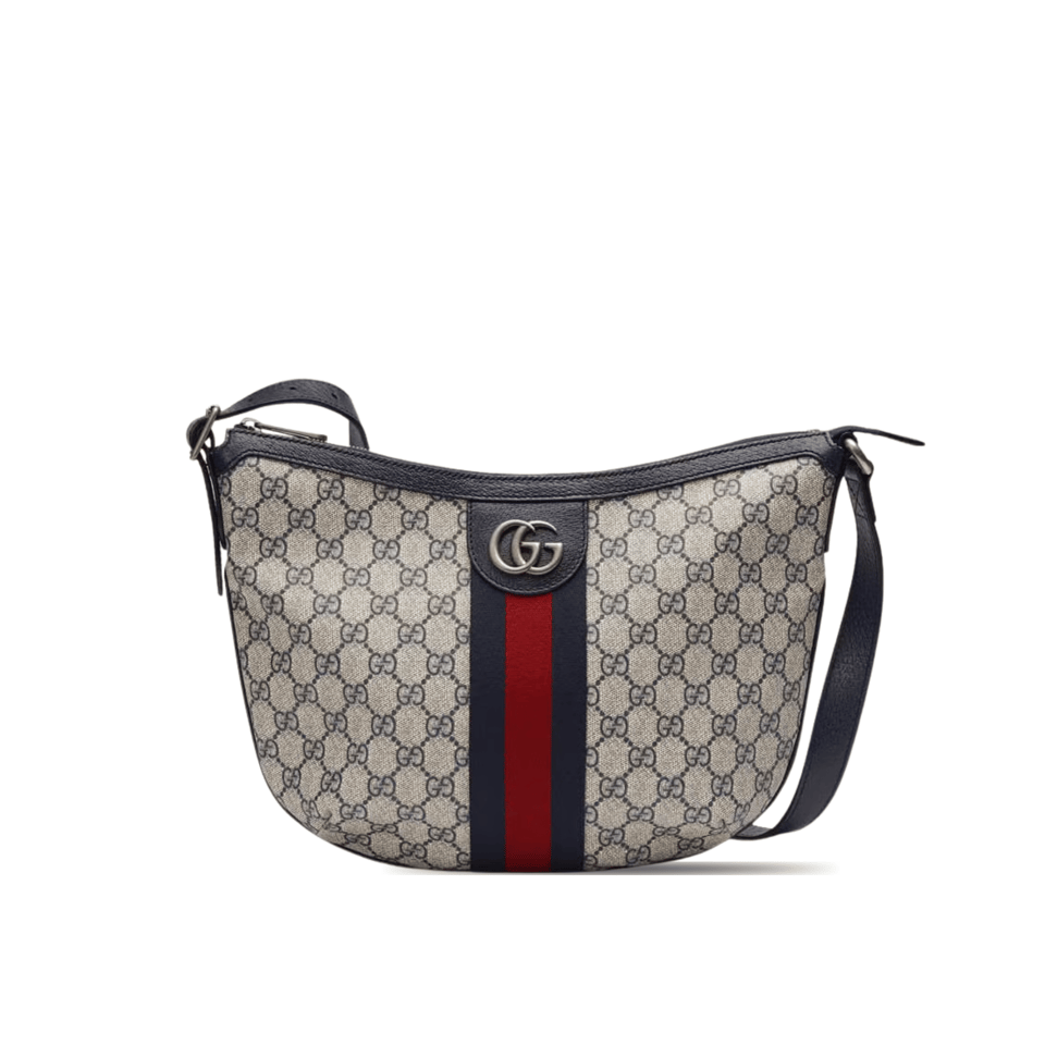 Gucci Ophidia GG Small Shoulder Bag in Blue 30cm/11.8in view 2