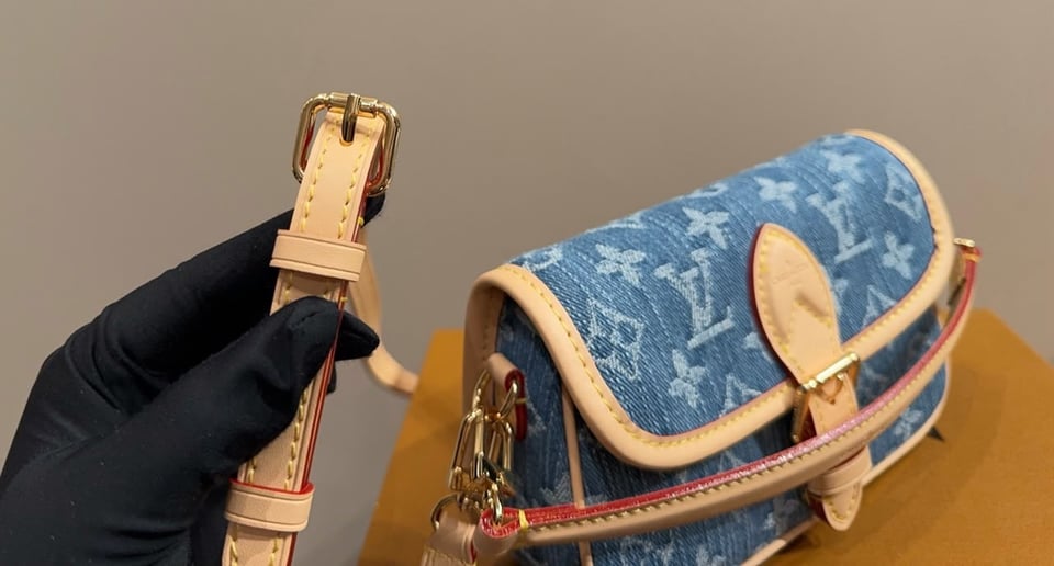 Louis Vuitton Diane Nano Bag Blue Denim 19cm M27700 view 9