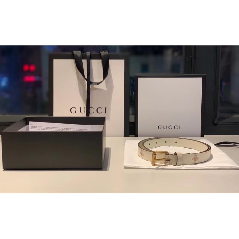 Gucci Belt With Bees And Stars Print 576178 view 8