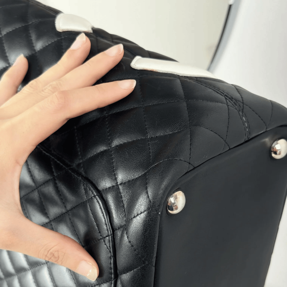 Chanel Calfskin Quilted Large Cambon Tote Black 41Cm/16in view 4
