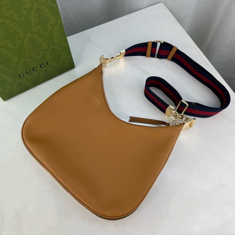 Gucci Brown Leather Attache Medium Shoulder Bag 35cm 702823 view 12
