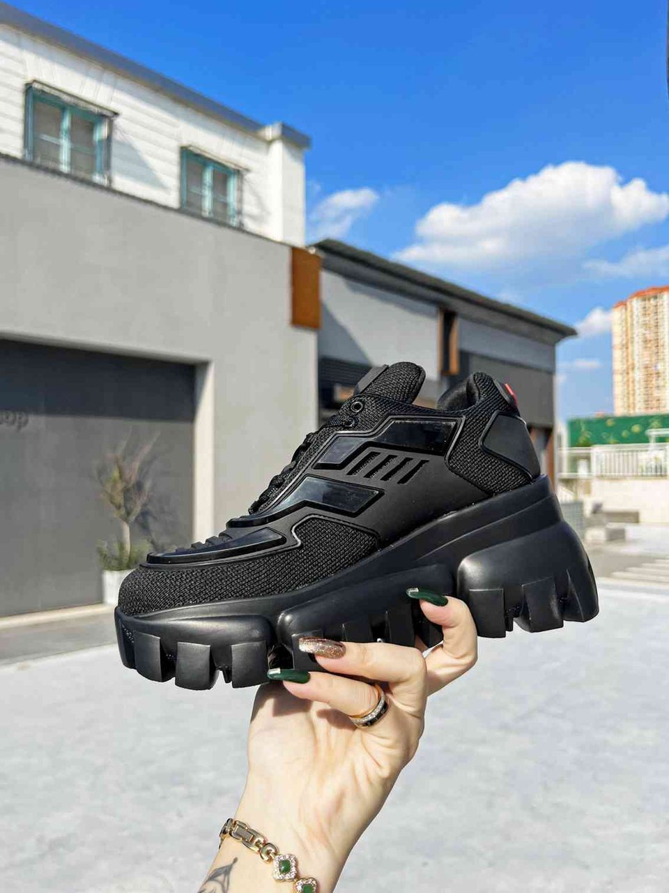 Prada Cloudbust Thunder Sneakers Black 1E819L3Kr2F0002F050 view 9