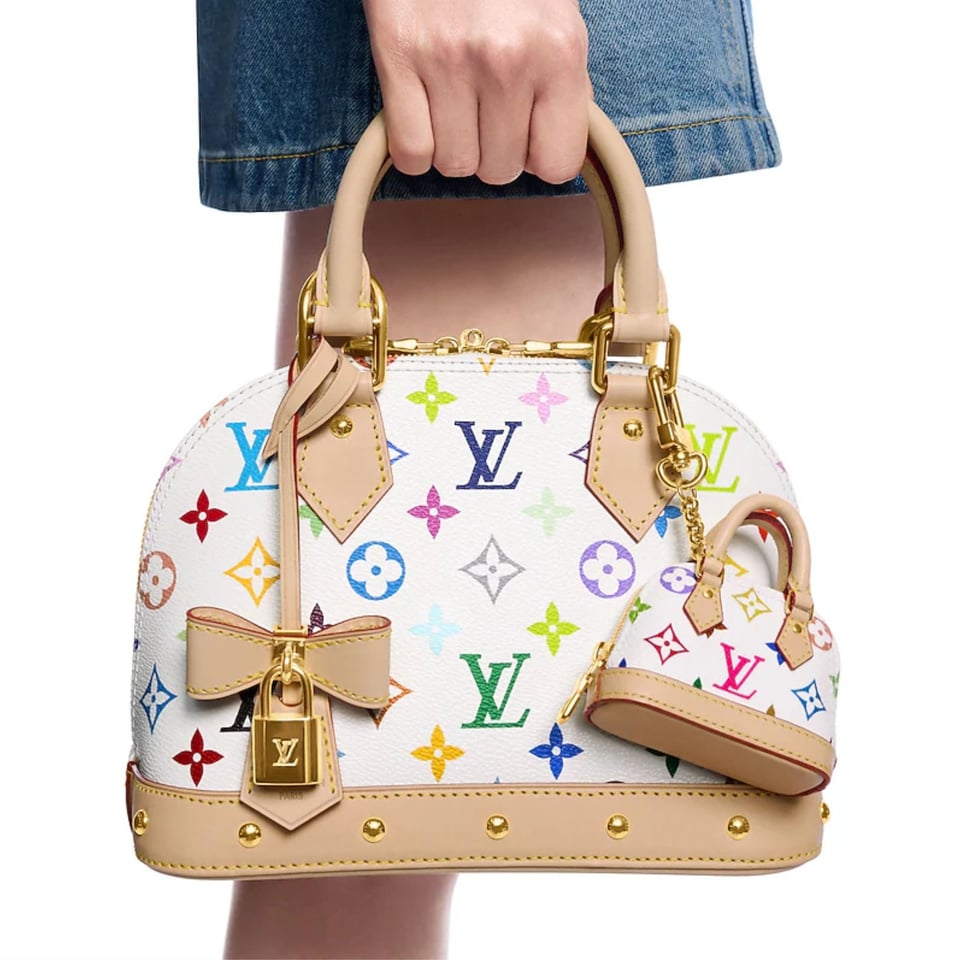 Louis Vuitton Alma Monogram Multicolor LV x™ Microphone Accessories 9cm/3.5in White M02458 view 5