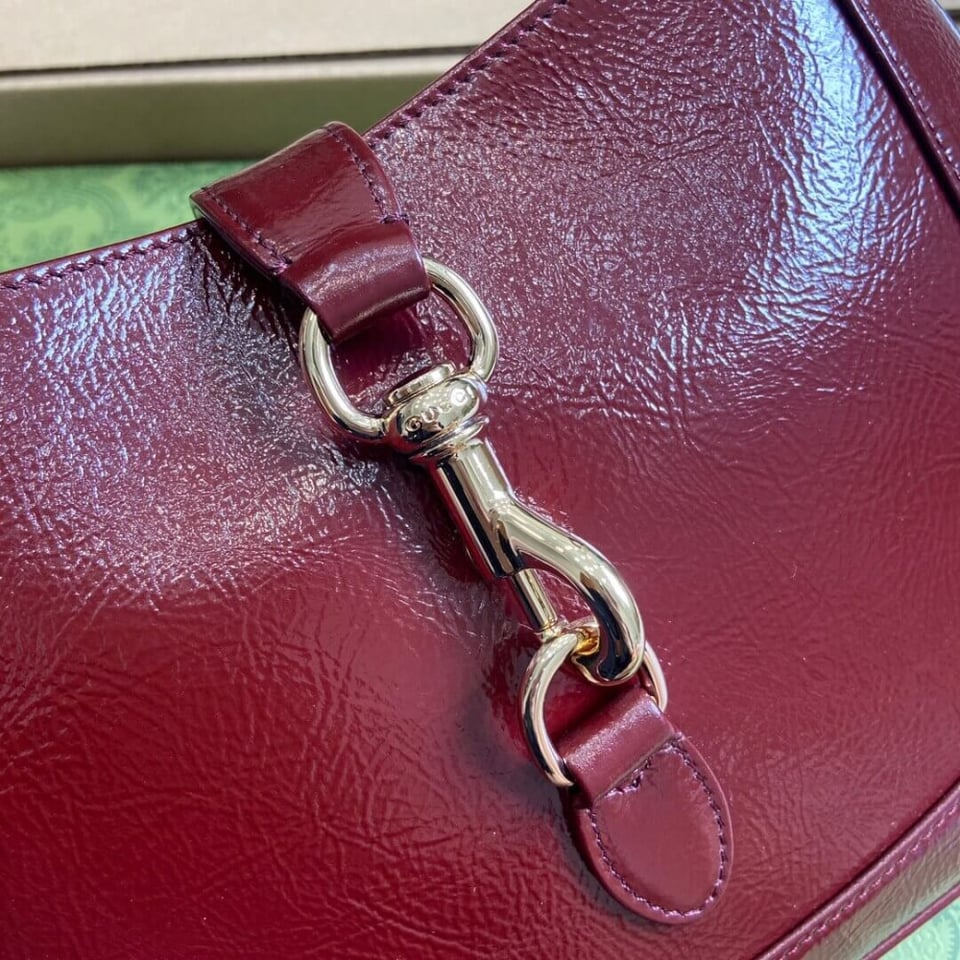 Gucci Jackie Small Shoulder Bag Patent Leather 27.5cm view 9