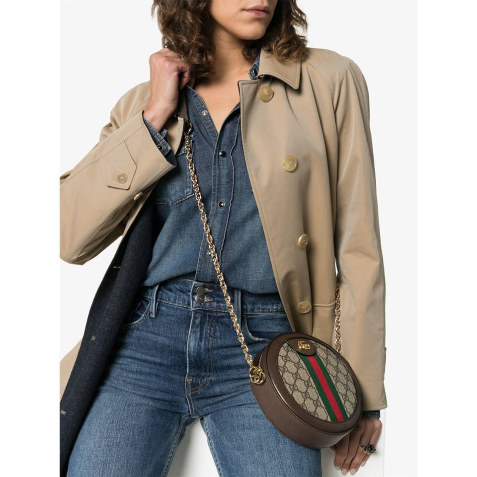 Gucci Ophidia Mini GG Round Shoulder Bag view 5