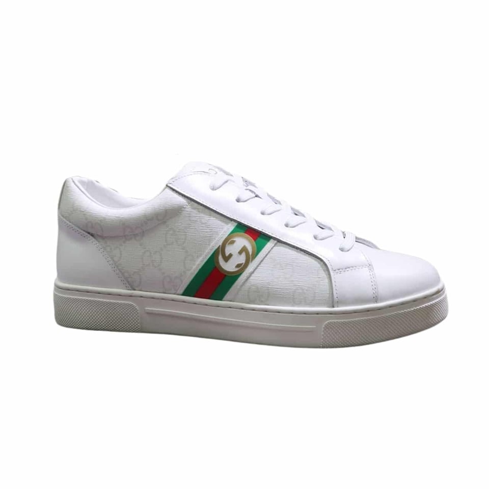 Gucci Gg Supreme White Sneaker Gg With Web view 2