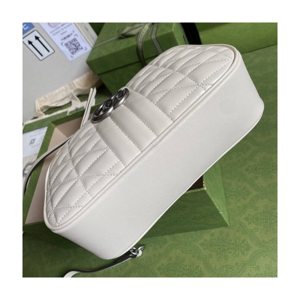 Gucci GG Marmont Small Shoulder Bag White view 7