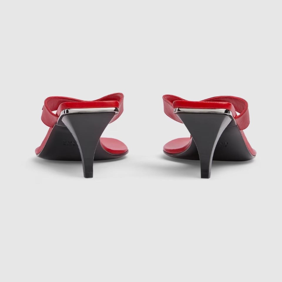 Gucci Vittoria Thong Red Leather 865403 For Women view 5