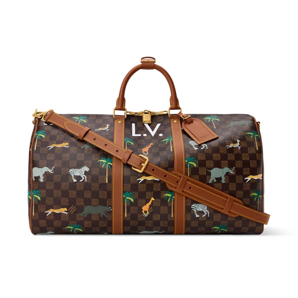 Louis Vuitton Keepall Bag 50cm/19.7in Brown M28166