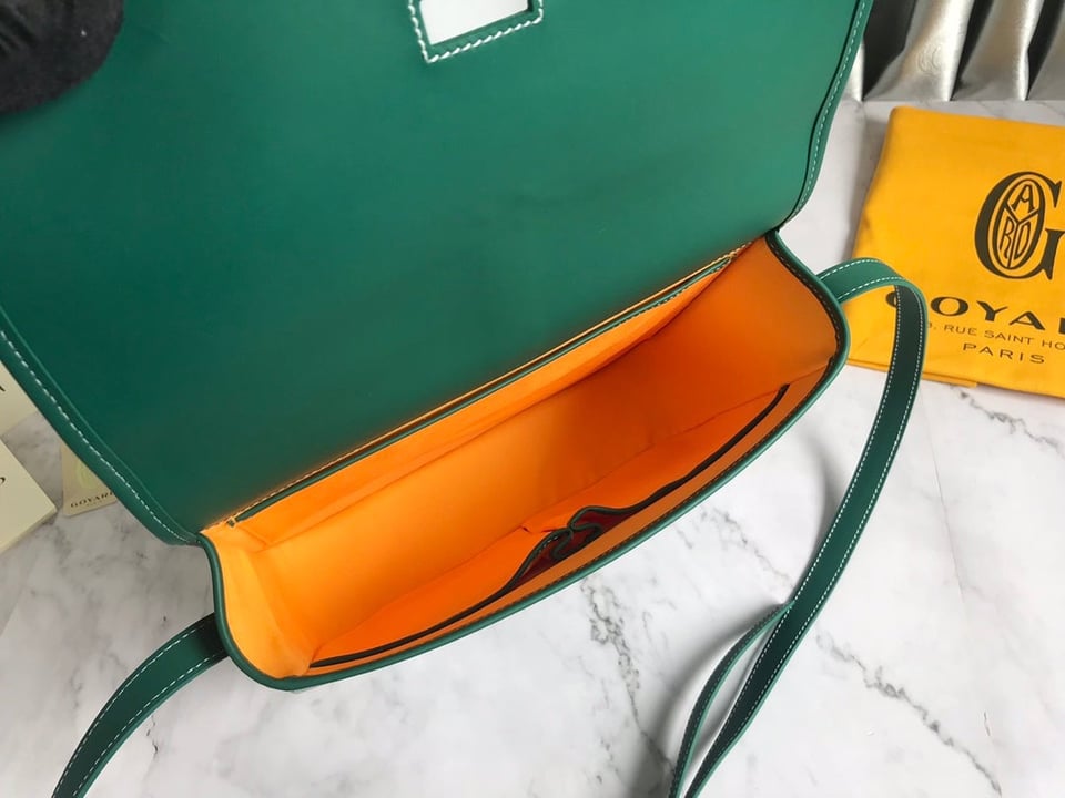 Goyard Belvedere Mm Bag 28Cm Green Canvas view 9