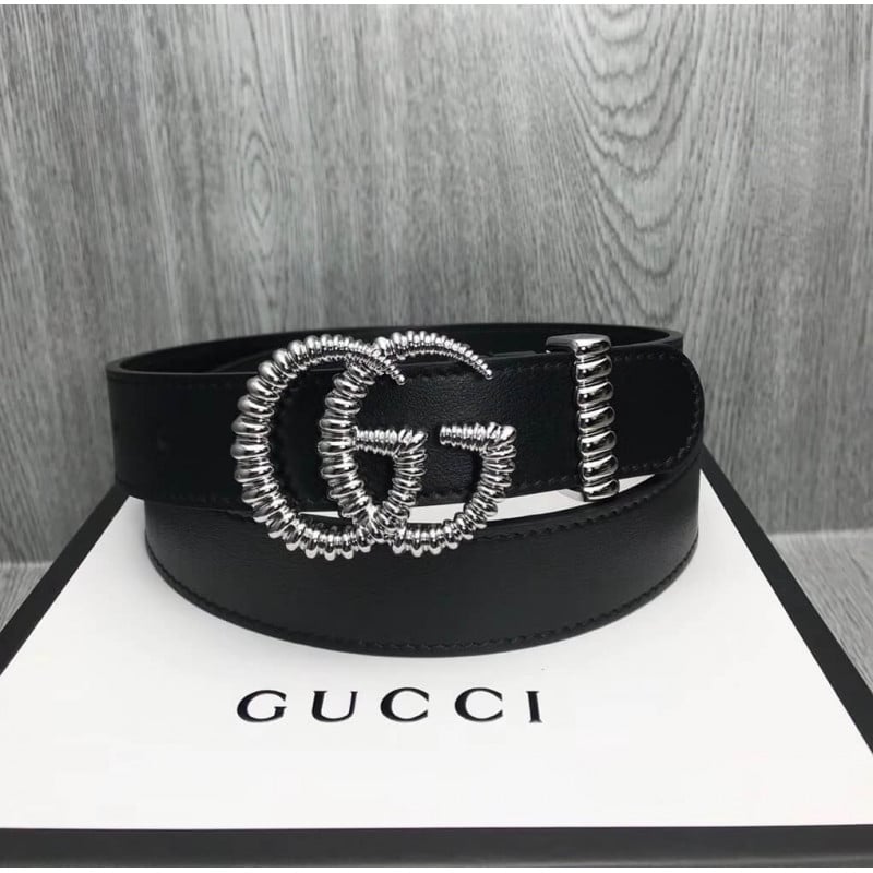 Gucci 30mm Leather Belt With Torchon Double G Buckle 524102 view 3