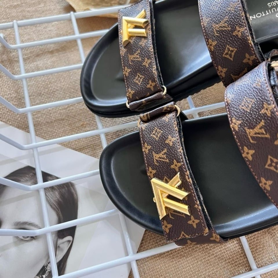 Louis Vuitton Lv Sunset Flat Comfort Mule Brown Cacao 1Ad1He view 4