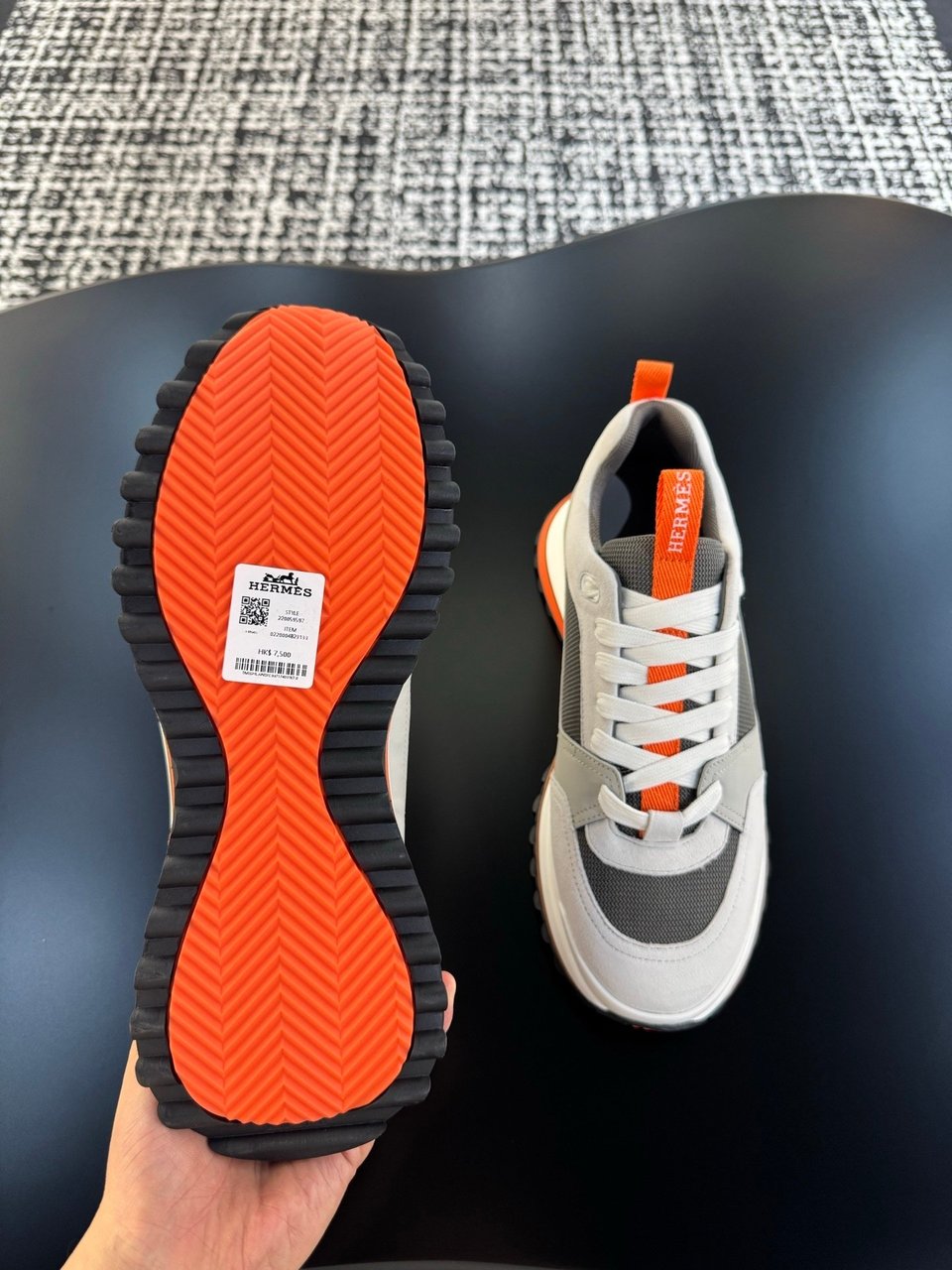 Hermès Trail Sneaker Grey- Shoes for Men view 3