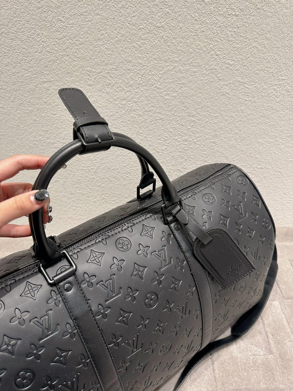 Louis Vuitton Keepall Bandouliere 50 Black 50cm M44810 view 13