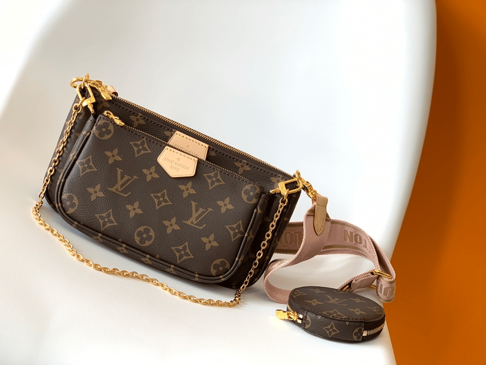 Louis Vuitton Multi Pochette Accessoires Monogram – Women – Handbags Light Pink view 11