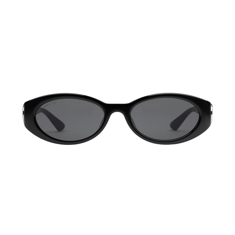 Gucci Black Oval Frame Sunglasses GG1660S view 2