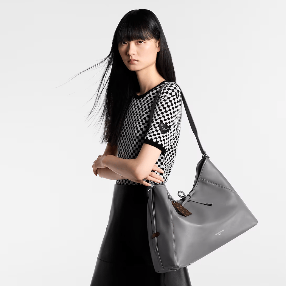 Louis Vuitton Carryall Dark Mm Gris Trianon 39cm/15.4in M12583 view 5