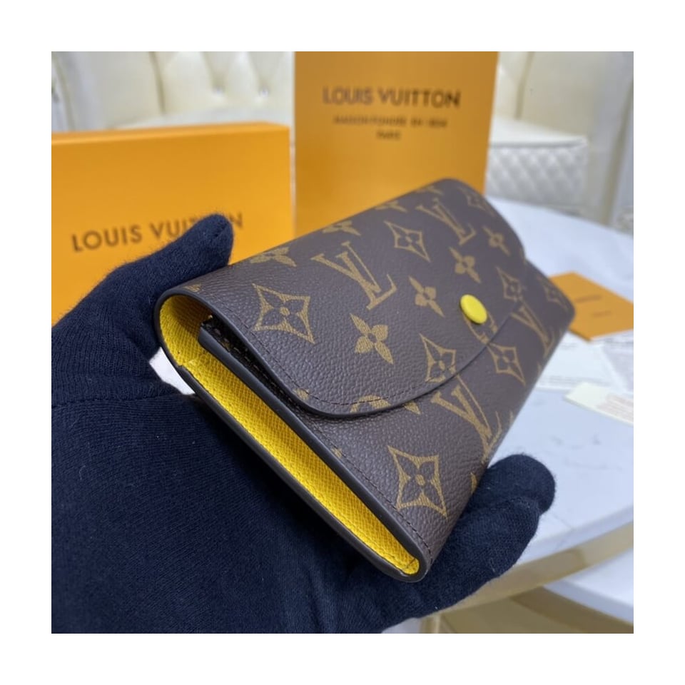 Louis Vuitton Monogram Canvas Emilie Wallet Yellow view 3