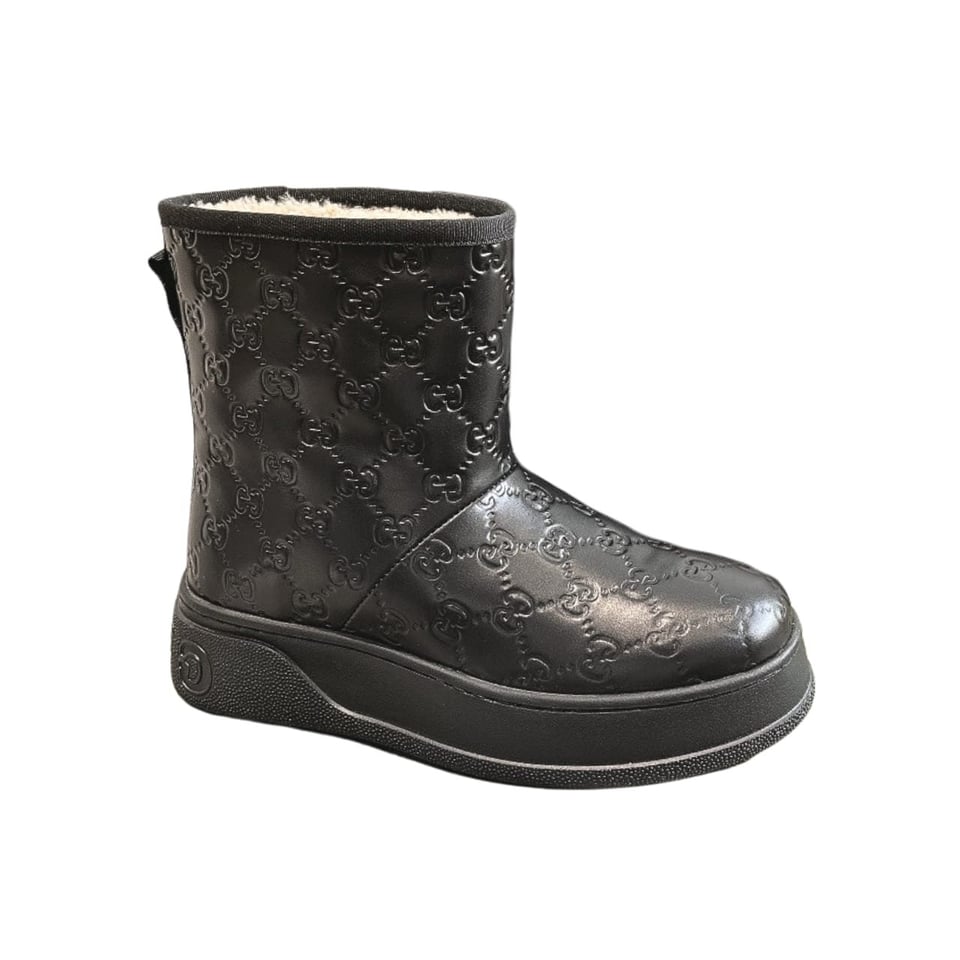 Gucci Women?S Boot Gg Leather Black view 2
