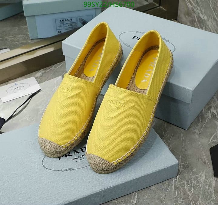 Prada Cotton Drill Espadrilles Yellow 1S839M3Lkef0377F_020 view 3