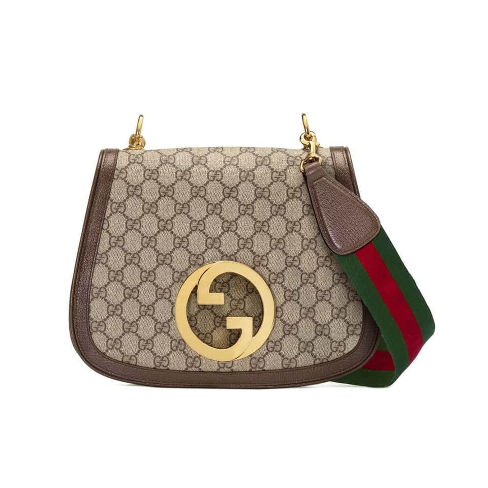 Gucci Blondie Medium Shoulder Bag With Round Interlocking G view 2