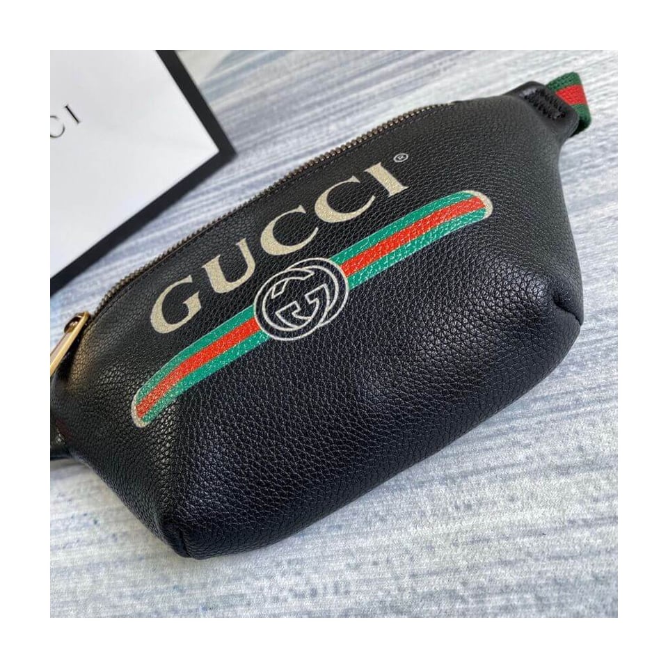 Gucci Print Small Belt Bag Waist Body Black view 11